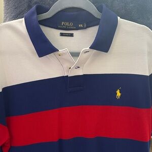 Polo by Ralph Lauren Men's Polo Shirt - Blue, Red, White